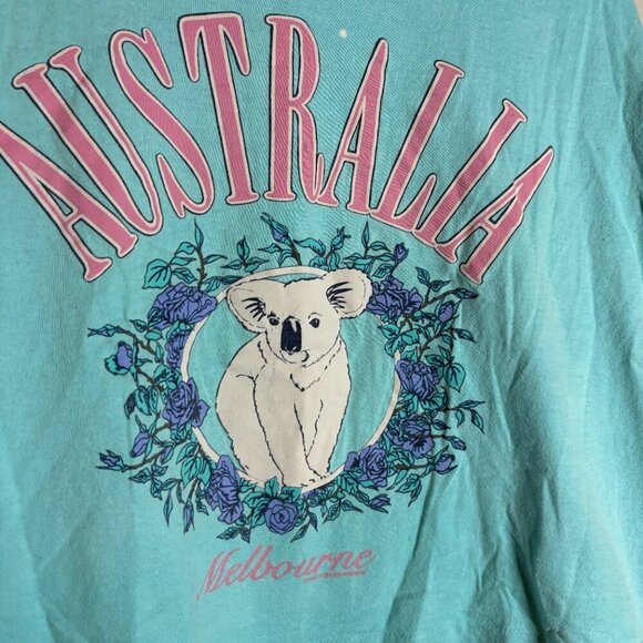 Vintage single stitch cropped Australia koala tee - Picture 2 of 5